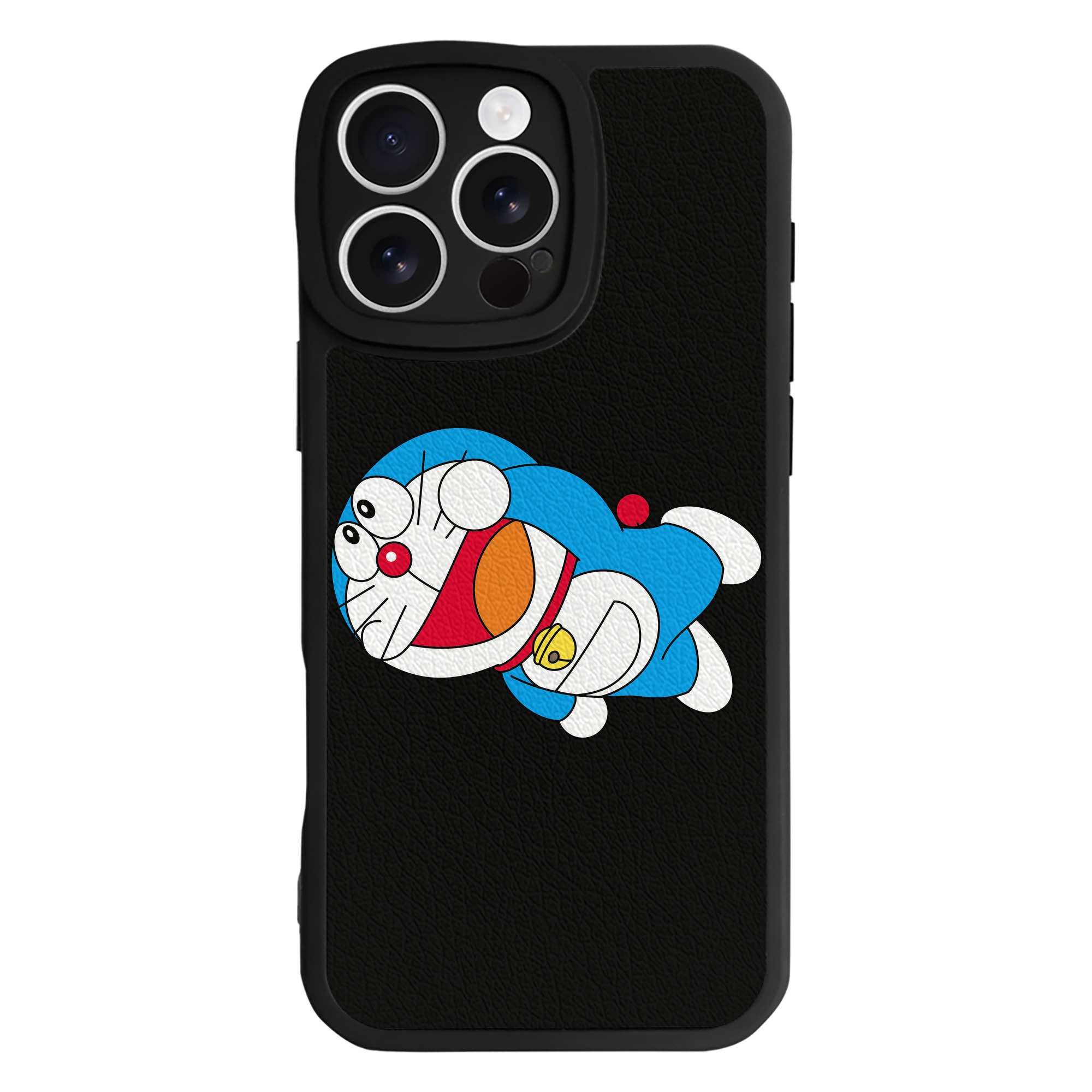 （画像用） ドラえもん Doraemon 【iPhone 16シリーズ対応】シリコンスマホケース（レザー調） 材質：シリコン